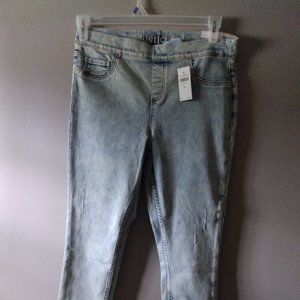 Justice Girls Stone Wash Skinny Jeans Plus Size 18